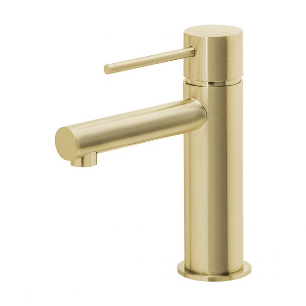 Phoenix Vivid Slimline Basin Mixer Brushed Gold Lead Free