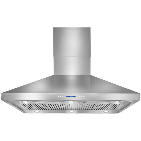 Artusi 120cm 3 Speed BBQ Canopy Rangehood Led Lights Stainless Steel