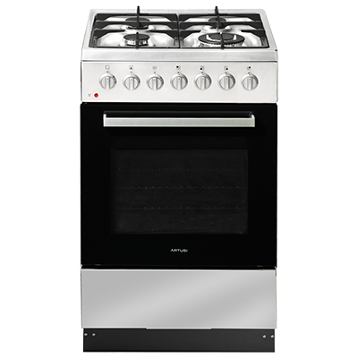 Artusi 54cm Upright 7 Functions Gas Hob Electric Oven Stainless Steel