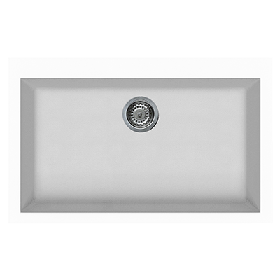Artusi Single Bowl Sink 790mm X 500mm White Granitek