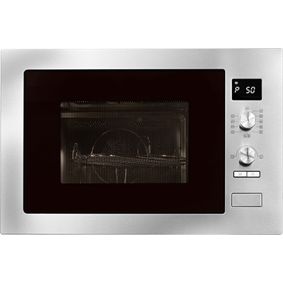 Artusi Built-In Microwave with Attached Trimkit Stainless Steel