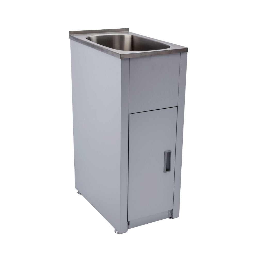 Bad Und Kuche Traditionell 30 Litre Compact Laundry Tub & Cabinet White