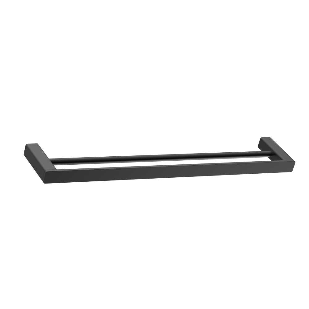 Bad Und Kuche Kasten Double Towel Rail 800mm Matt Black
