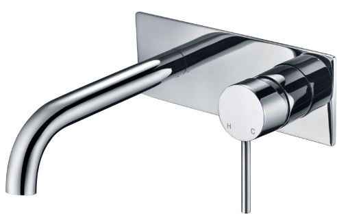 BUK Spout Round Bath Mixer Chrome - No backing Plate