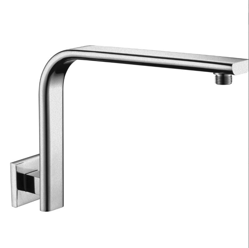 Bad Und Kuche Kasten Curved Square Shower Arm Brushed Nickel