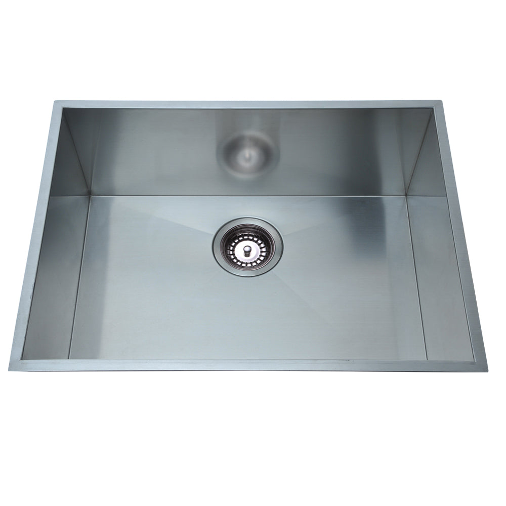 Bad Und Kuche Quad Lux Under / Overmount Single Bowl Sink Stainless Steel
