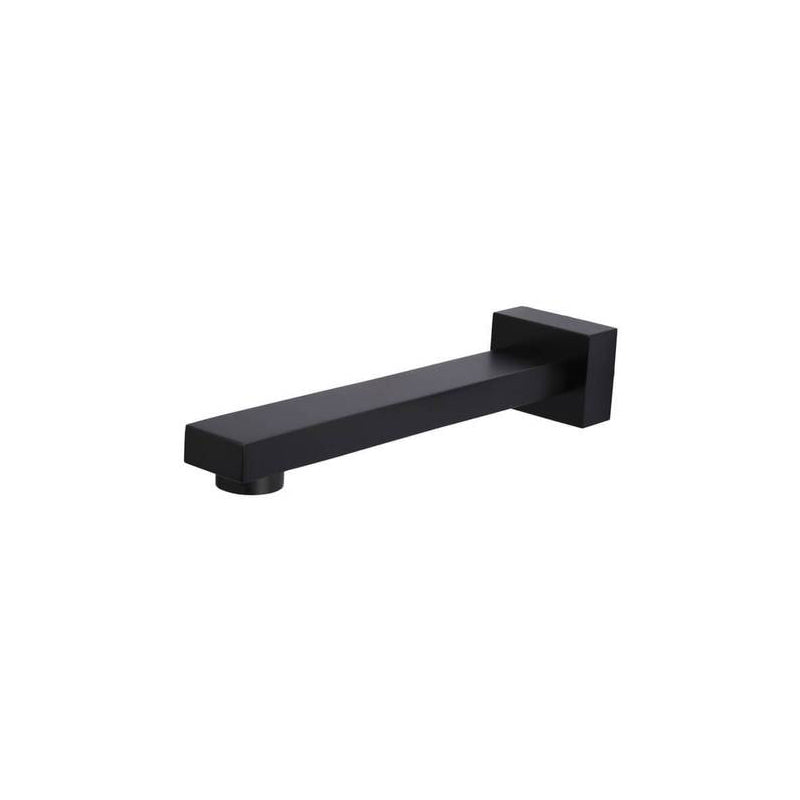 Bad Und Kuche Eckig Square Bath Spout 180mm Matt Black