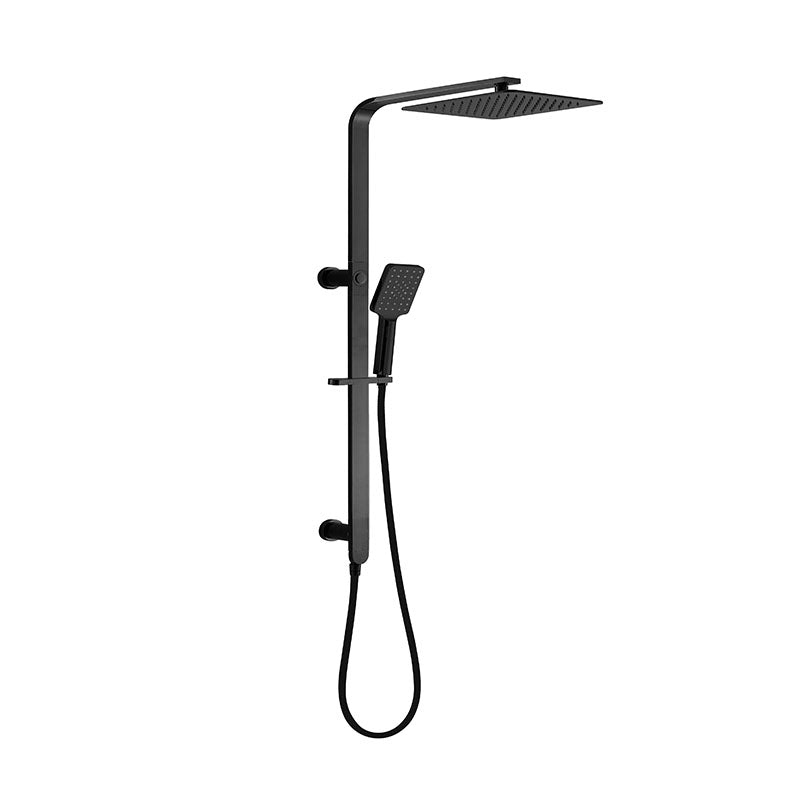 Bad Und Kuche Luxus Multifunction Sliding Shower With Overhead Rain Shower Matt Black