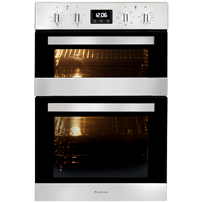 Artusi 60cm Built-In Double Wall Oven Stainless Steel