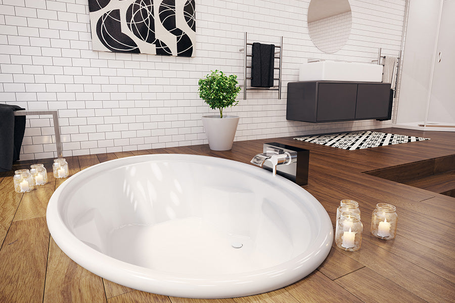 Decina Duo 1850 Island Bath - White
