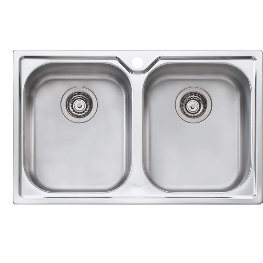 Oliveri Diaz DZ163 1 Tap Hole Double Inset Bowls +Ac15+Ac18+Ac33