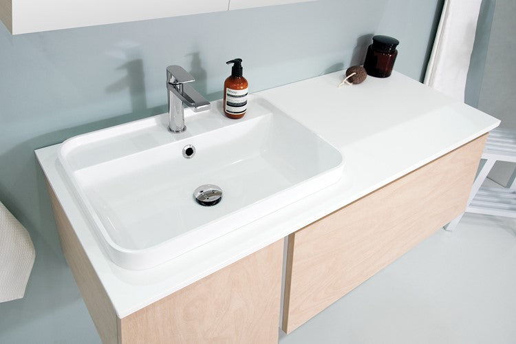 ADP Miya 750 Semi Inset Basins Gloss White