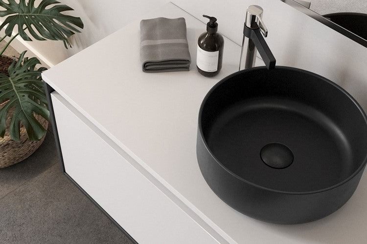 ADP Margot Black Above Counter Basins Matte Black