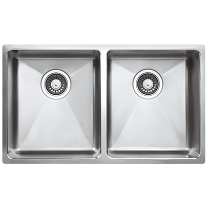Artusi Fleet Double Bowl Sink Universal 0 Tap Hole