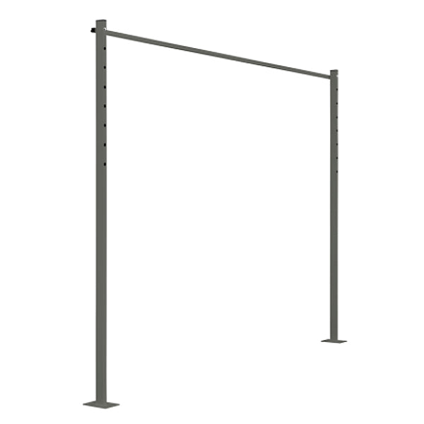 Austral Clotheslines 2.4M Ground Mount Kit Plated - Hard Surface Installation Woodland Grey