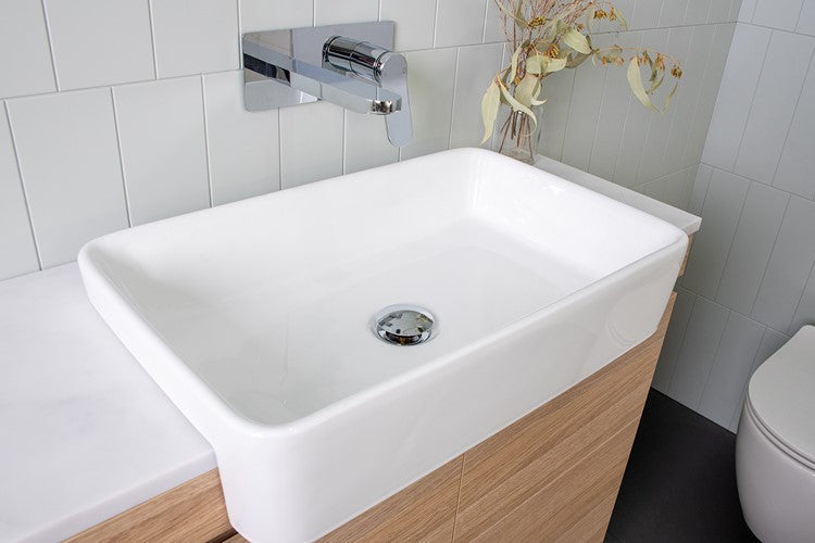 ADP Lino Semi-Recessed Semi Inset Basins Gloss WhiteLino