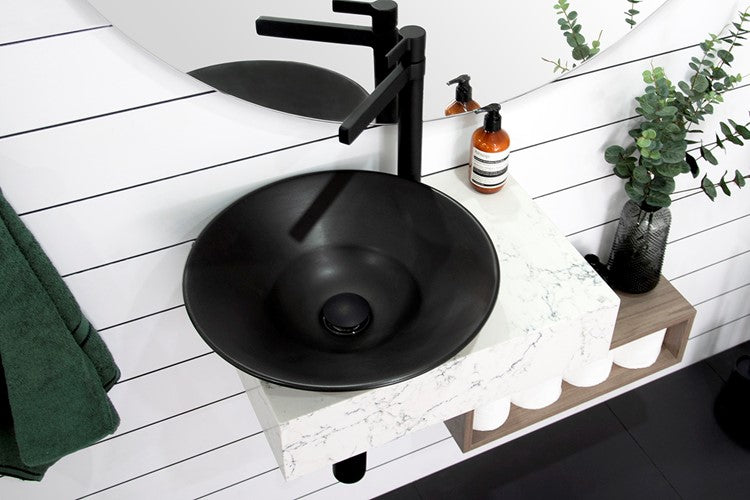 ADP Venus Black Semi Inset Basins Matte Black