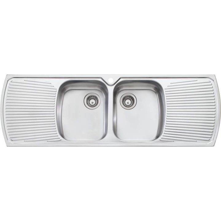 Oliveri Monet MO753 1 Tap Hole Sink 1500mm Centre Double Bowl