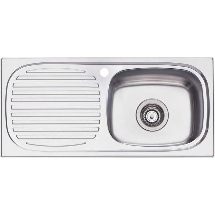 Oliveri Martini MR502 1TH Sink Right Hand Bowl 740x350mm 1 Tap Hole