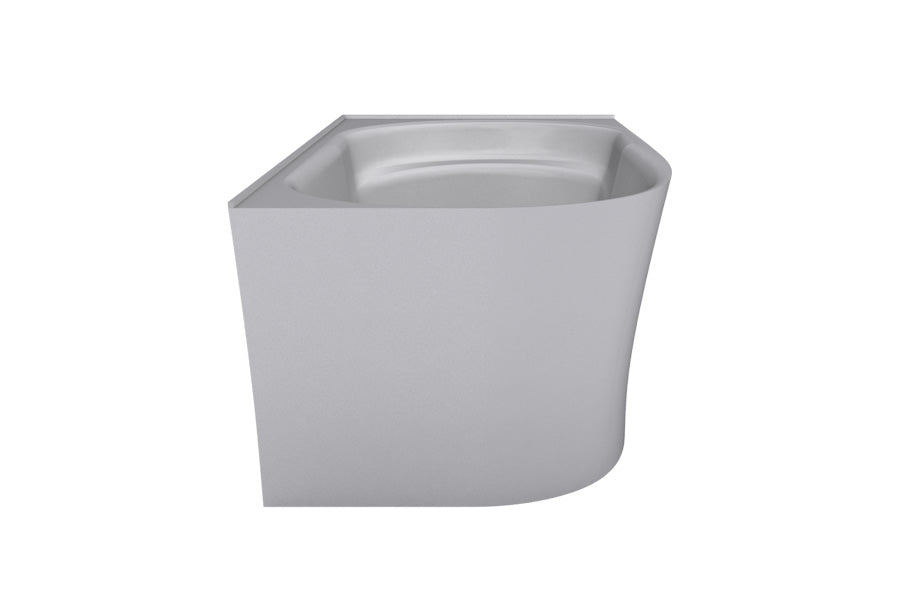 Decina Natalia 1500 Right Back-To-Wall Freestanding Bath - White
