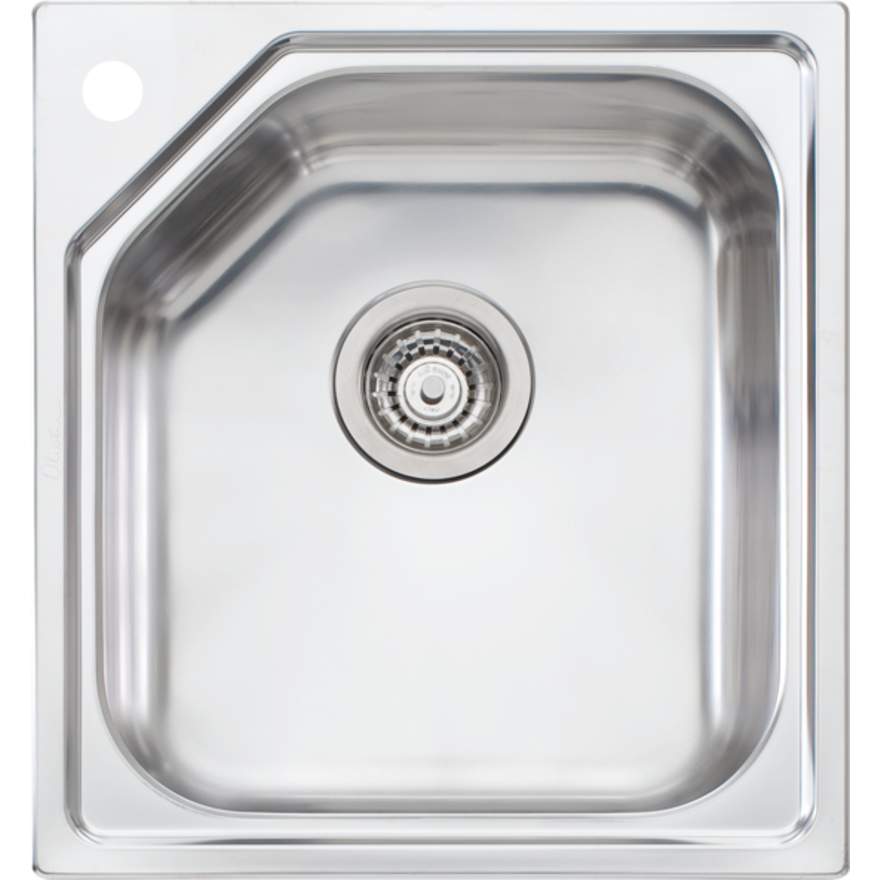 Oliveri Nu-Petite NP610 1 Tap Hole 5-Sided Inset Bowl 460mm