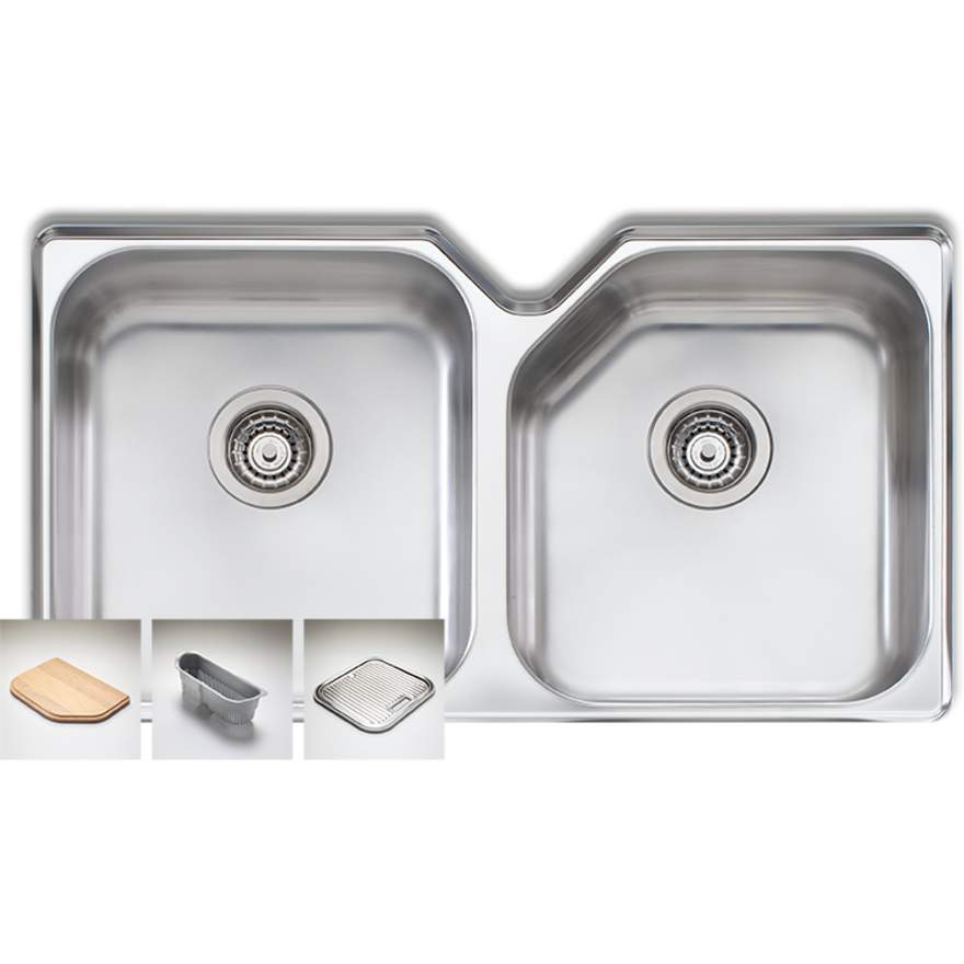 Oliveri Nu-Petite NP63U Double Bowl Undermount Sink