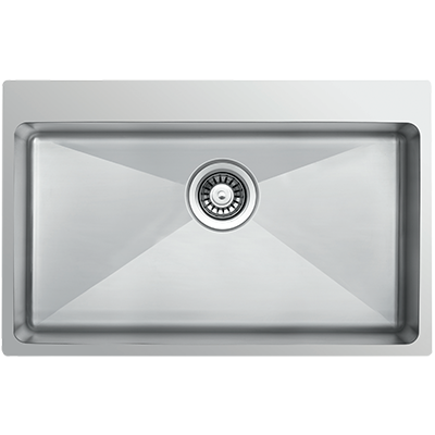 Artusi Piccadilly Single Bowl Sink Universal 0 Tap Hole