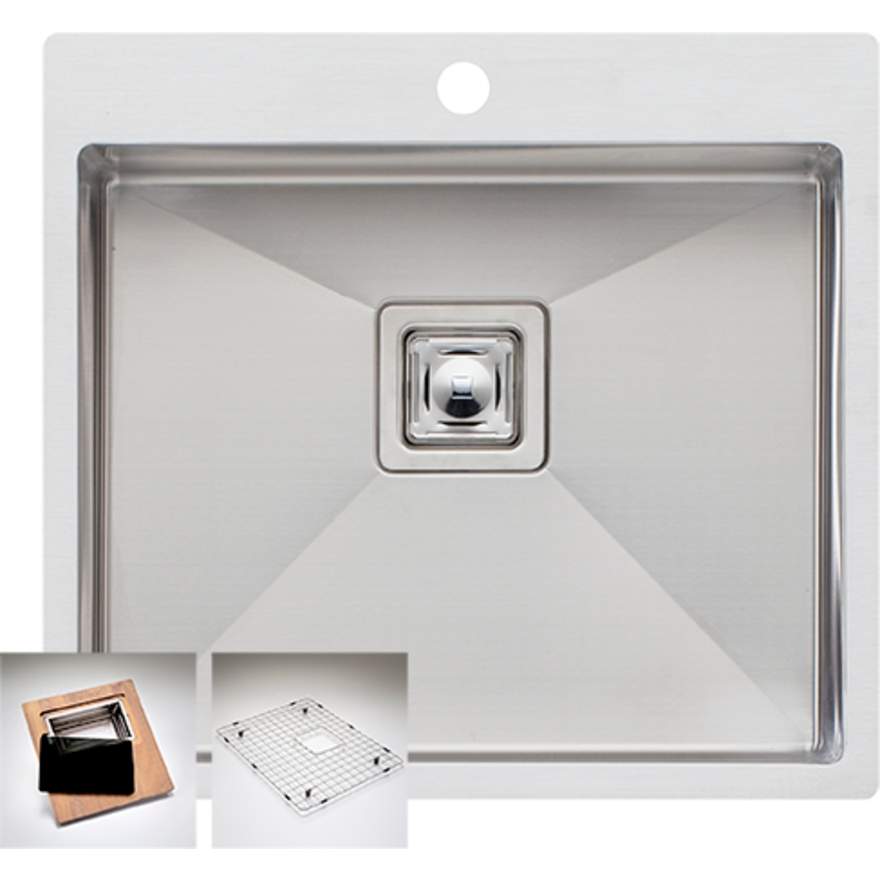 Oliveri Professional PR1181 1 Tap Hole Sink 550mm Single Inset Bowl