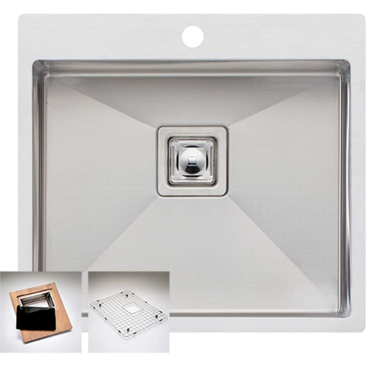Oliveri Professional PR1181 1 Tap Hole Sink 550mm Single Inset Bowl