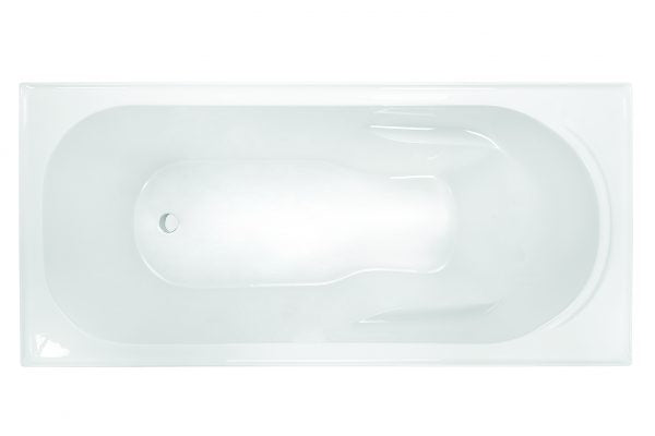 Decina Prima 1520 Inset Shower Bath - White