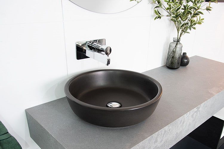 ADP Resort Black Above Counter Basins Matte Black