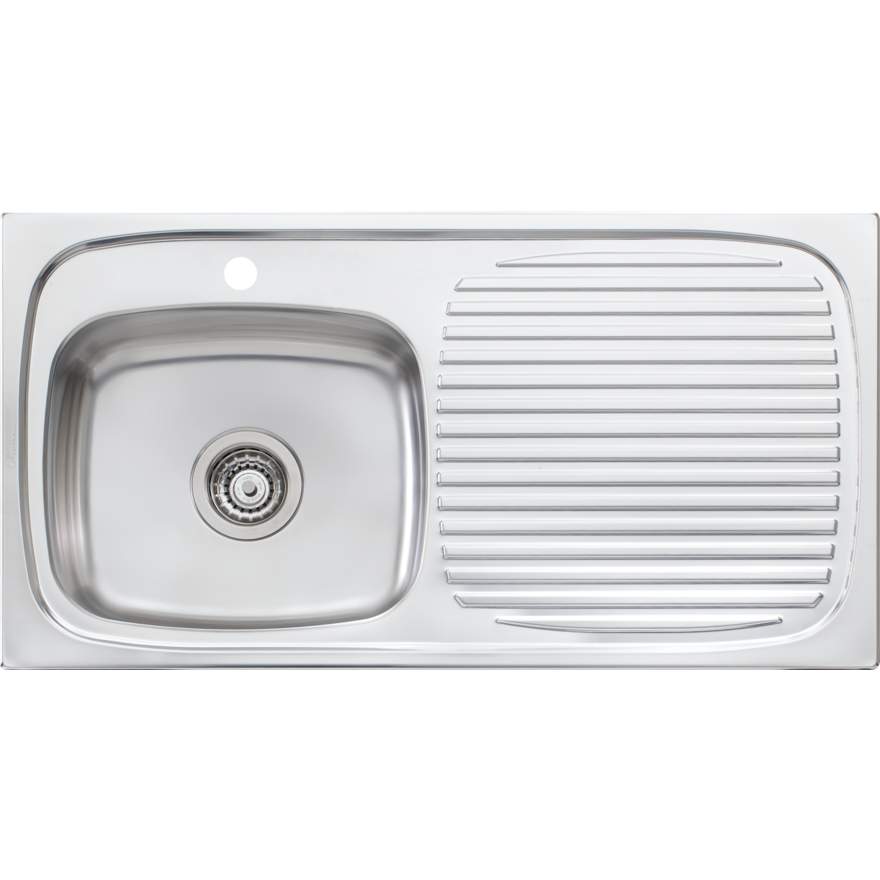Oliveri  UF01 1 Tap Hole Sink 890mm Left Hand Bowl