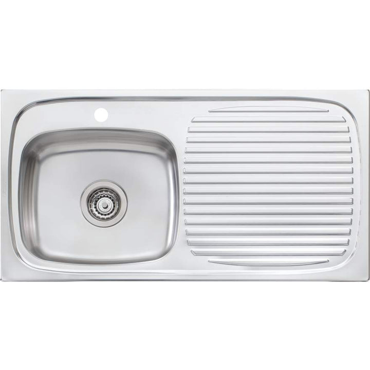 Oliveri  UF01 1 Tap Hole Sink 890mm Left Hand Bowl
