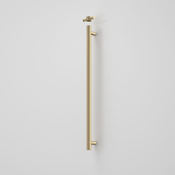 Liano II Heated Towel Rail Vertical Brushed Brass