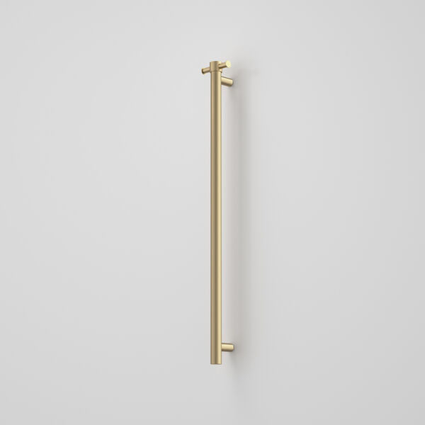 Liano II Heated Towel Rail Vertical Brushed Brass
