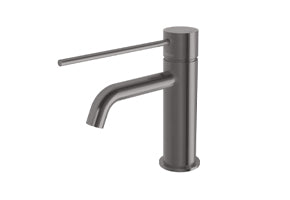 Phoenix Vivid Slimline Basin Mixer Curved Outlet with Extended Lever