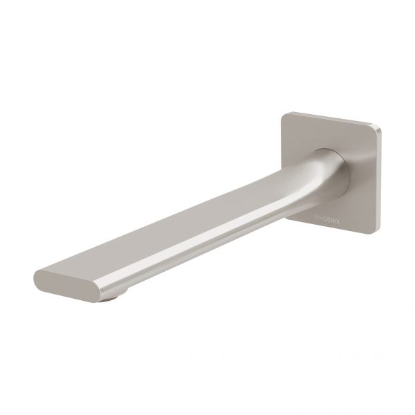 Phoenix Teel Wall Bath Outlet 200mm Brushed Nickel Lead Free