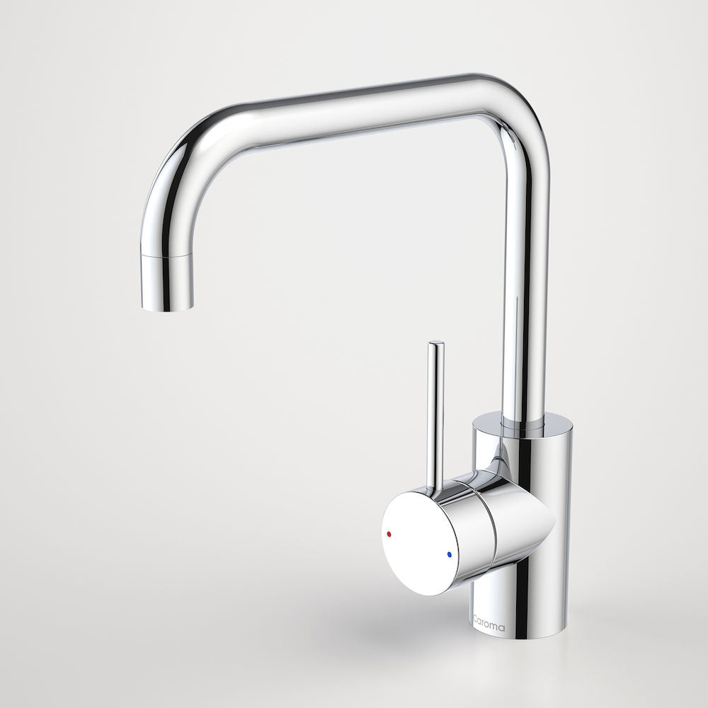 Caroma Pin Lever Sink Mixer Square Outlet Chrome Lead Free