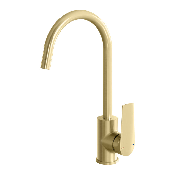 Arlo Sink Mixer 6 Star 200mm Gooseneck Lead Free