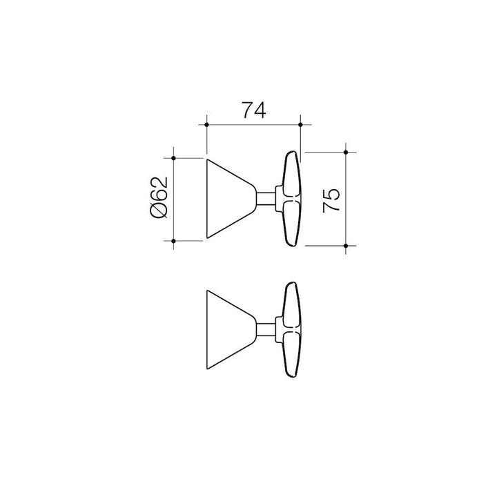 Caroma Elegance II Wall Top Assemblies