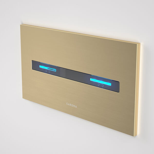 Caroma Smart Command Invisi II Panel Brushed Brass