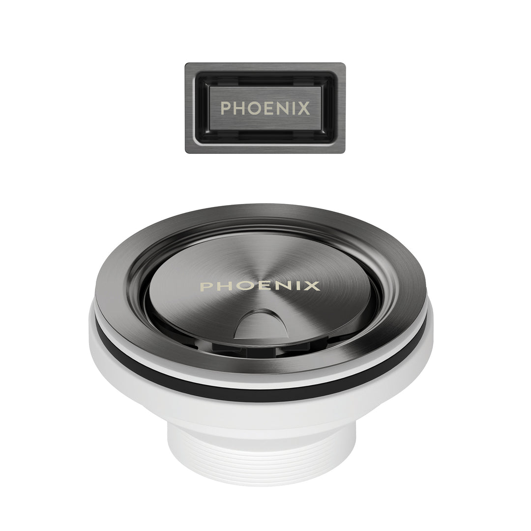 Phoenix 50mm Covered Sink Basket Waste &amp; Overflow