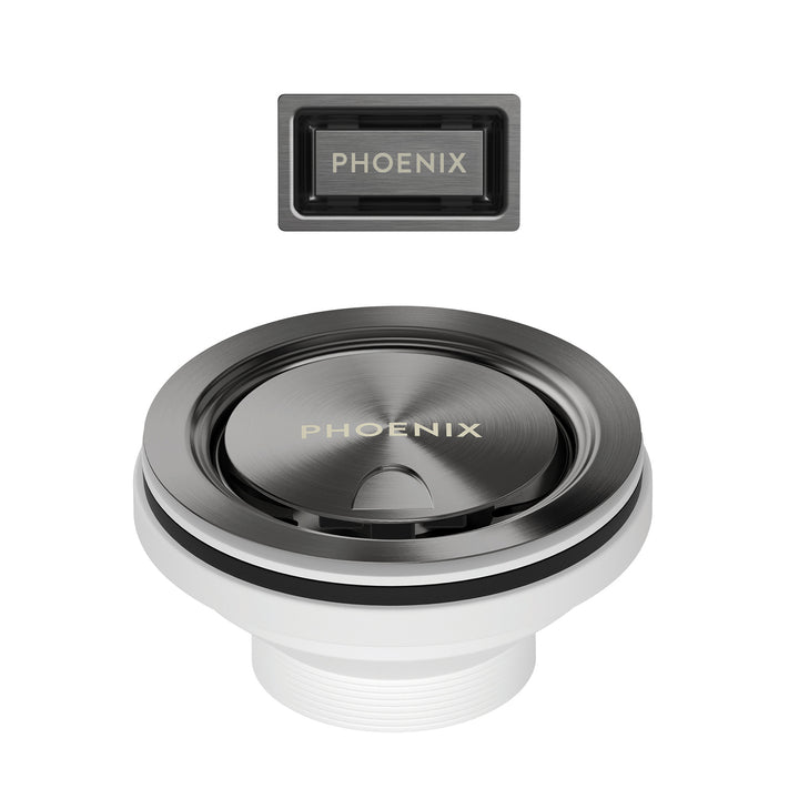 Phoenix 50mm Covered Sink Basket Waste &amp; Overflow