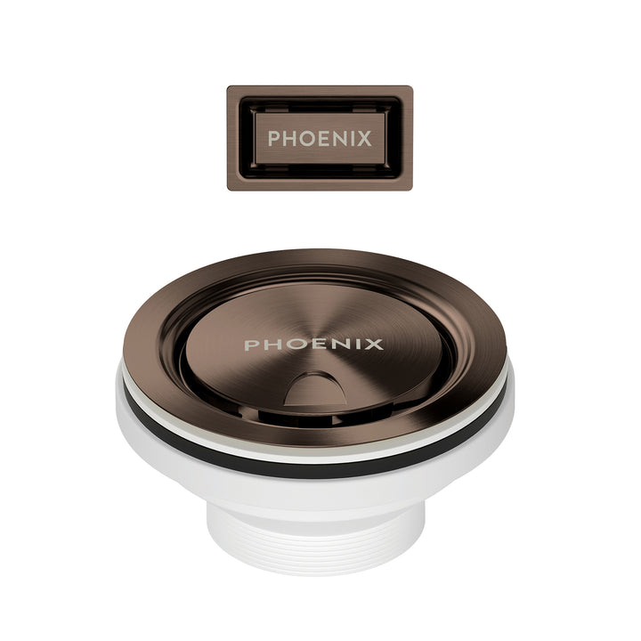 Phoenix 50mm Covered Sink Basket Waste &amp; Overflow