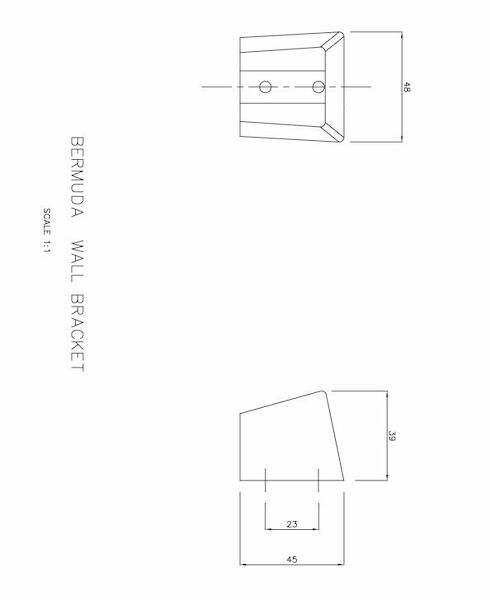 Flexispray Bermuda Wall Bracket Chrome Plated Hangsell