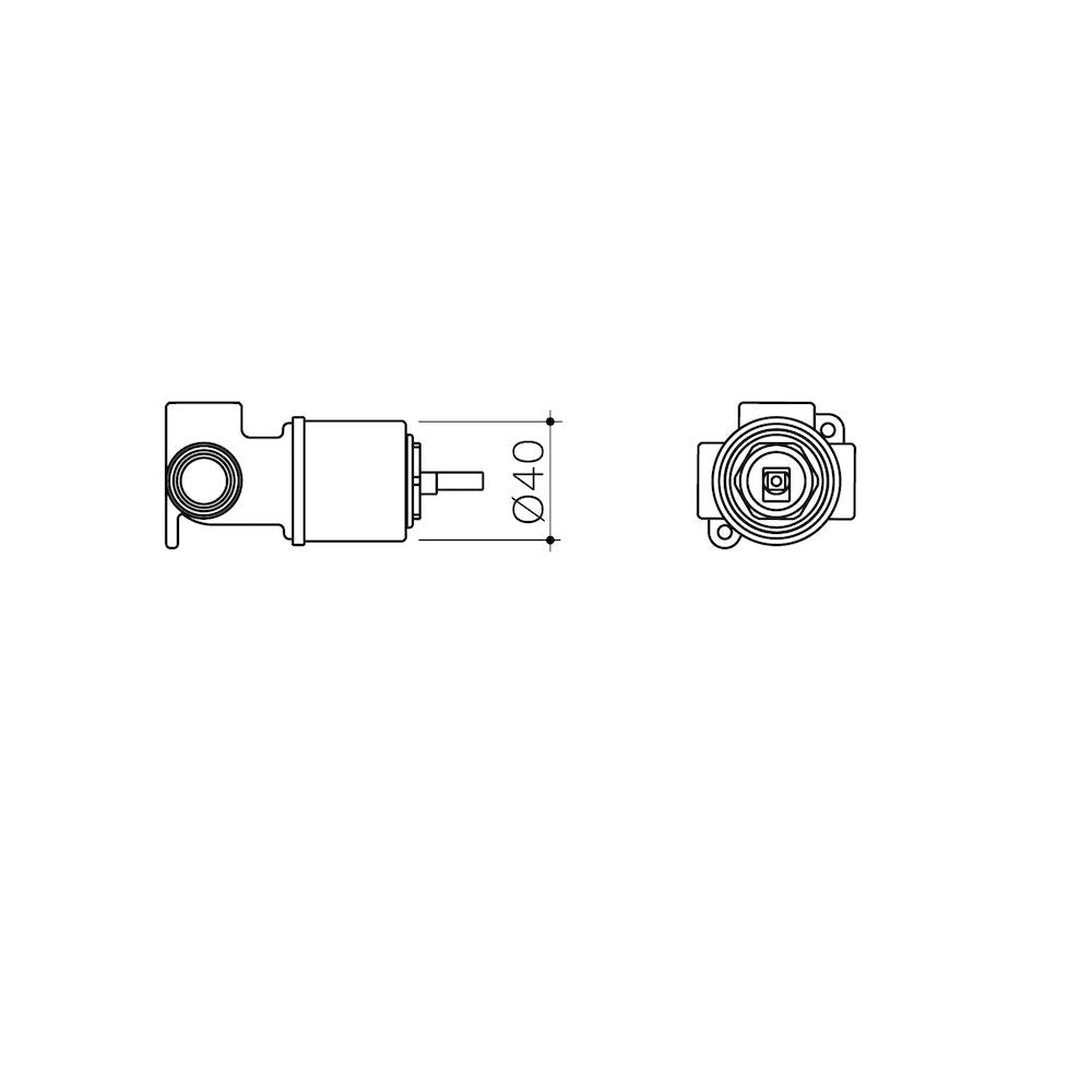 Caroma Caroma EasySwitch Universal Bath / Shower Mixer Inwall Body