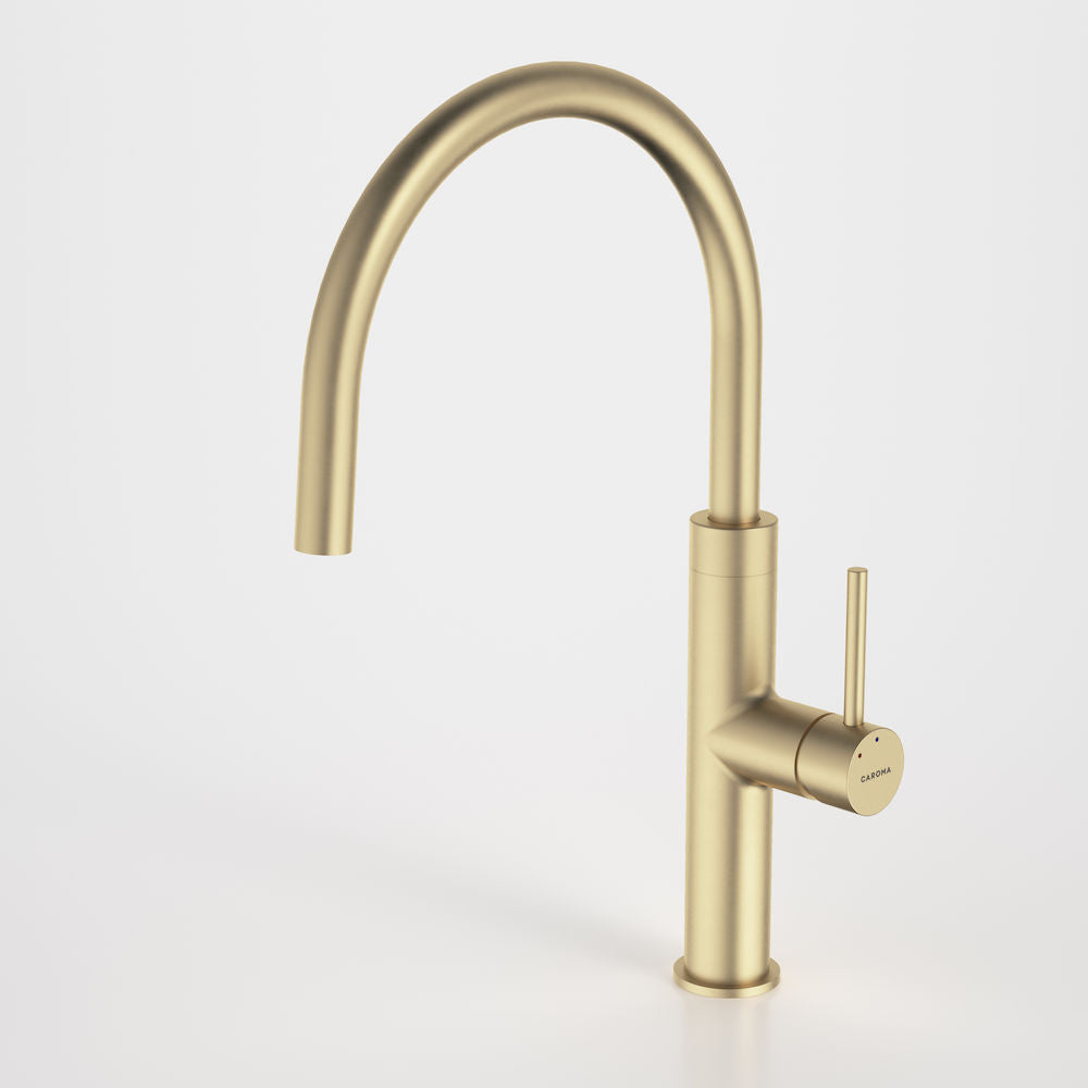 Caroma Liano II Sink Mixer - Brushed Brass - Lead Free