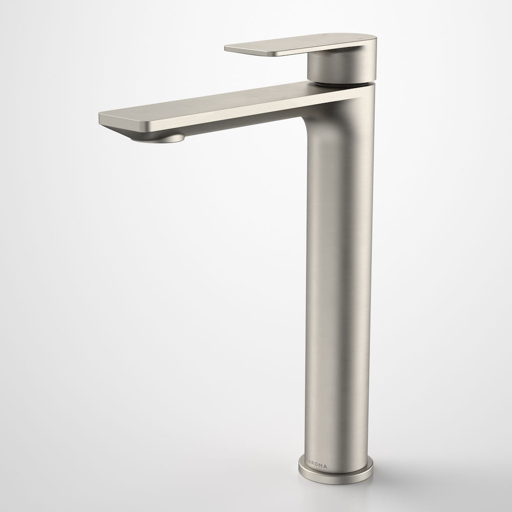Caroma Urbane II Tower Basin Mixer Brushed Nickel Lead Free