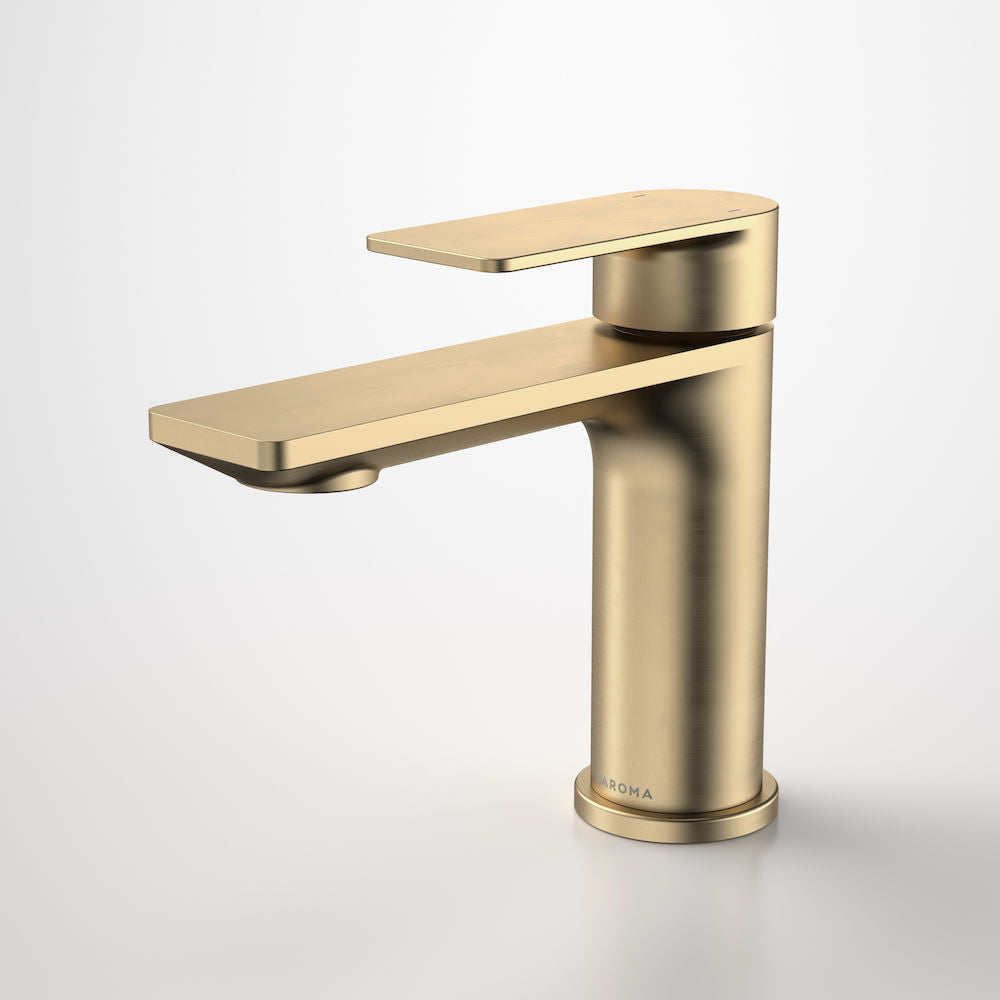 Caroma Urbane II Basin Mixer Brushed Brass Lead Free