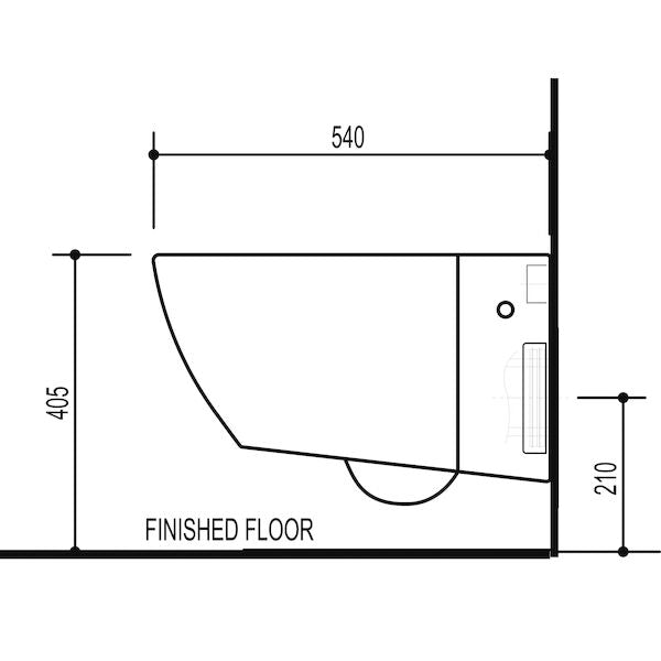 Caroma D402 Undercounter Bracket